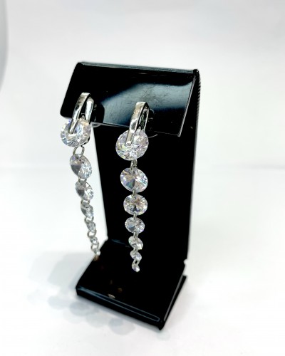 Серьги в серебре "Violette", артикул 3501