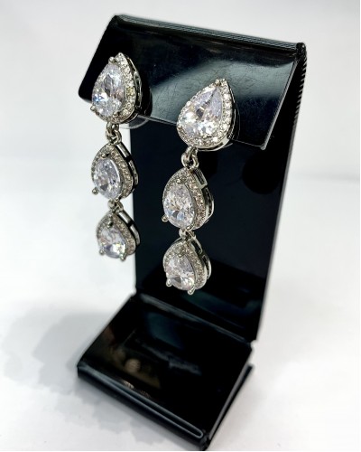 Серьги в серебре "Deluxe", артикул 3502