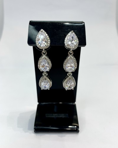 Серьги в серебре "Deluxe", артикул 3502