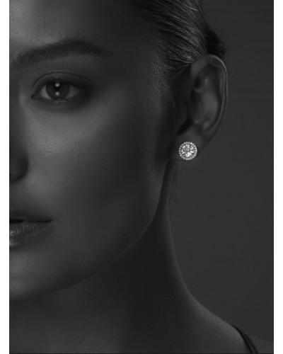 Серьги-пусеты в серебре "Circle", артикул 3512