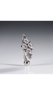 Пирсинг в пупок "Fiore"  1.6 мм, артикул 3913