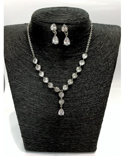 Колье с серьгами "Heart", артикул 3723