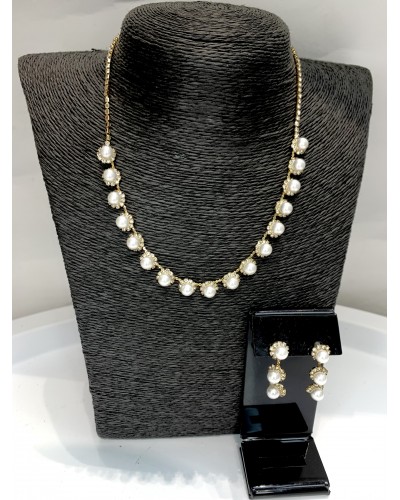 Колье с серьгами "Pearl", артикул 3745