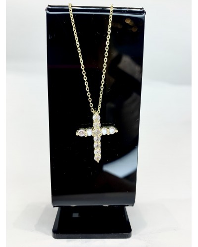 Подвеска-крест в золоте, артикул 3749