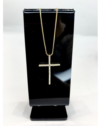 Подвеска-крест в золоте, артикул 3750