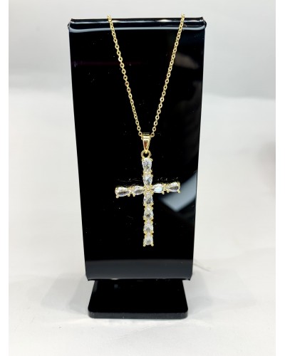 Подвеска-крест в золоте, артикул 3751