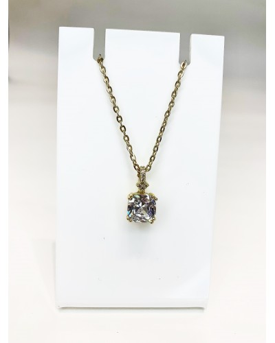 Подвеска в золоте "Square zircon", артикул 3764