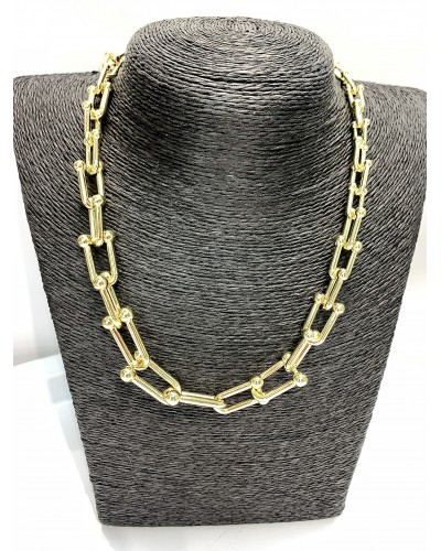 Цепь на шею в золоте "Тиффани", артикул 3775