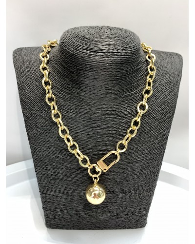 Цепь на шею в золоте "Шар", артикул 3782