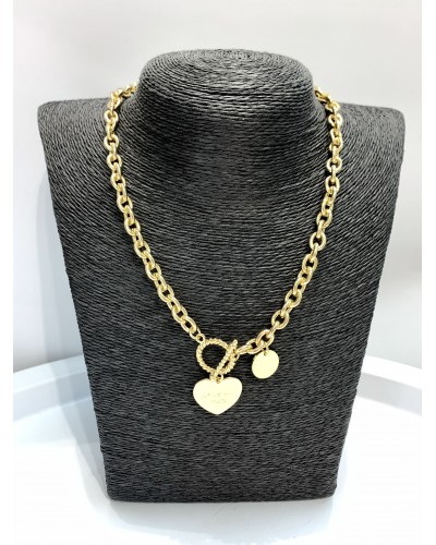 Цепь на шею в золоте "Heart", артикул 3783